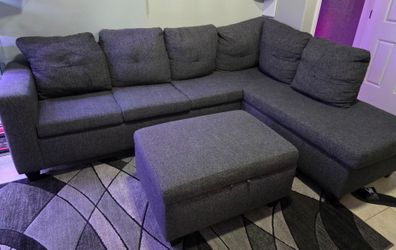 Modular sectional dark gray like new