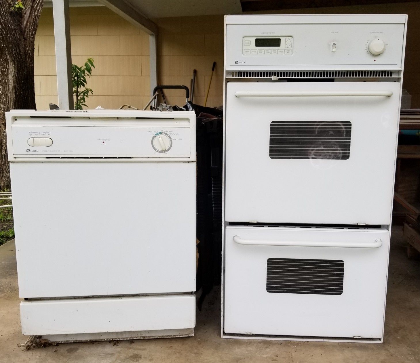 Or best offer. Maytag double oven and dishwasher