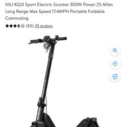 NIU Kqi3 Sports Scooter 