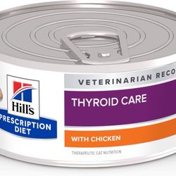 Hill's Prescription Diet y/d Thyroid Care with Chicken Wet Cat Food, 5.5-oz