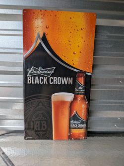 Budweiser Metal bar sign