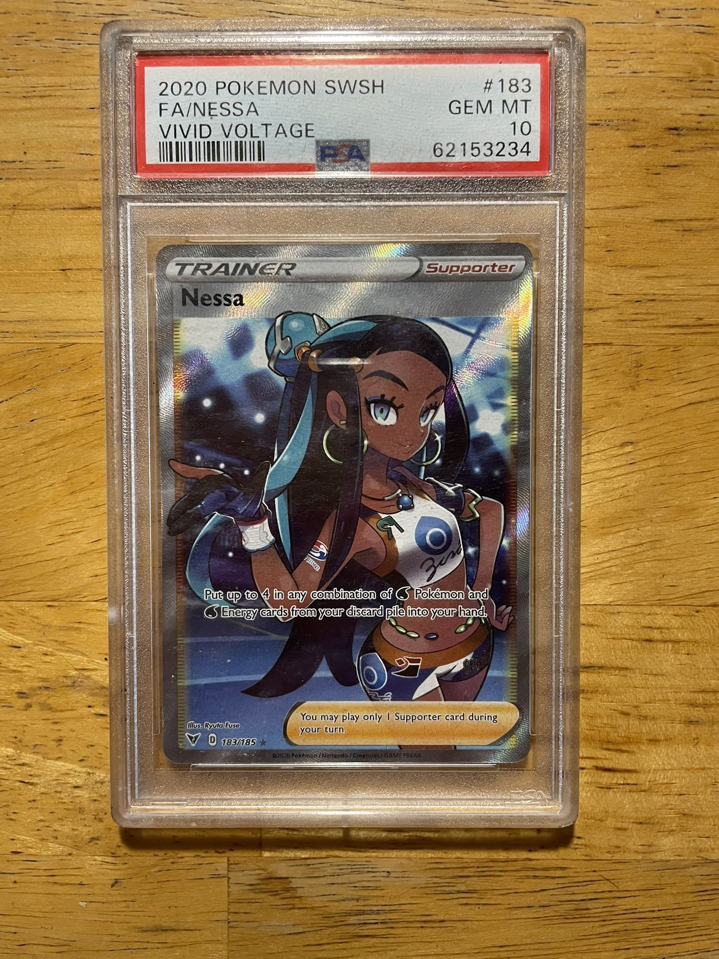 PSA 10 Nesa Trainer Pokemon Card