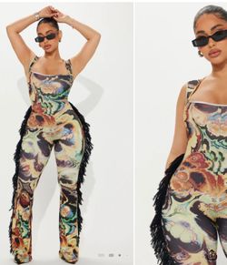 Jumpsuit - Black/combo size S