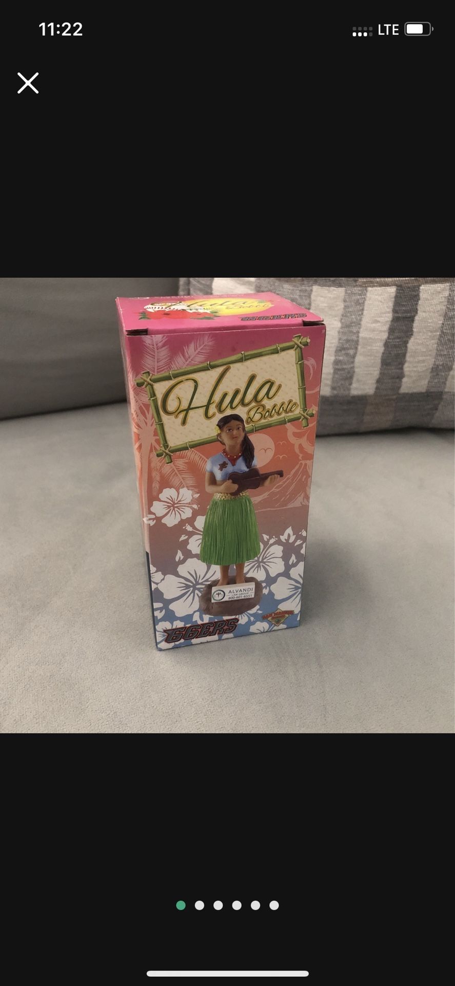 66ers Hula Bobble Hawaii Bobblehead New Collectible Angels