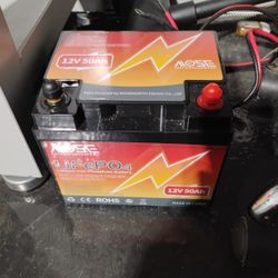 Moseworth LifePo 12v 50AH Battery New