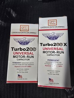 AmRad Turbo 200 Universal Motor-Run Capacitor