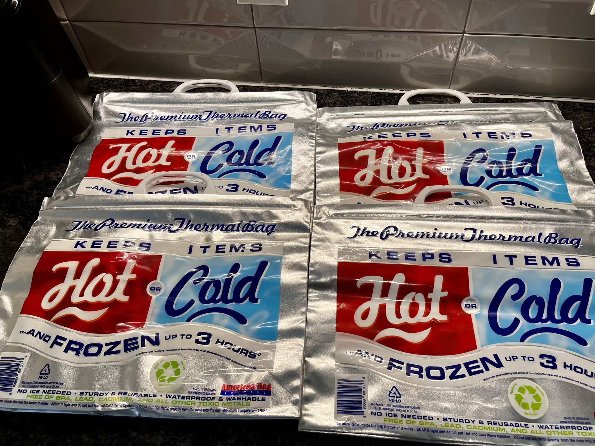 Hot Or Cold Thermal Bags Set Of (4)