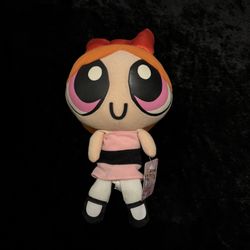 Vintage 1998 Powerpuff Girls Blossom Plush New W Tag