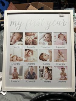 My First Year Baby Photo Frame