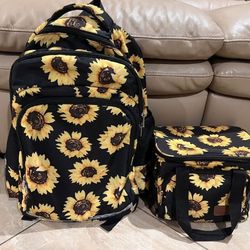 Sunflower Backpack & Lunch Box