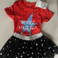 4th of July bodysuit and tutu skirt 