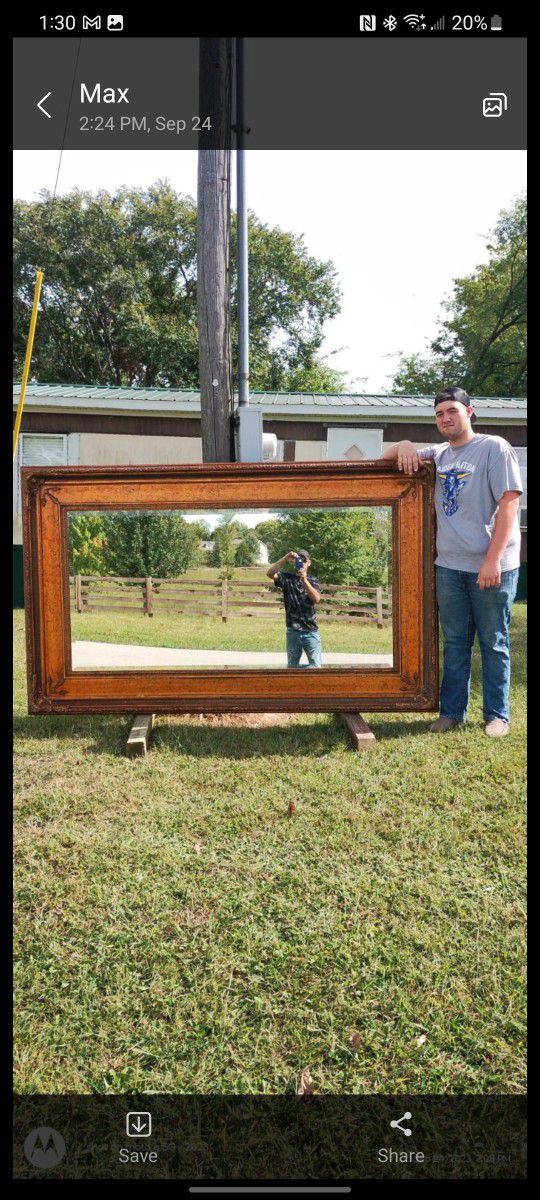 Huge Antique Mirror 