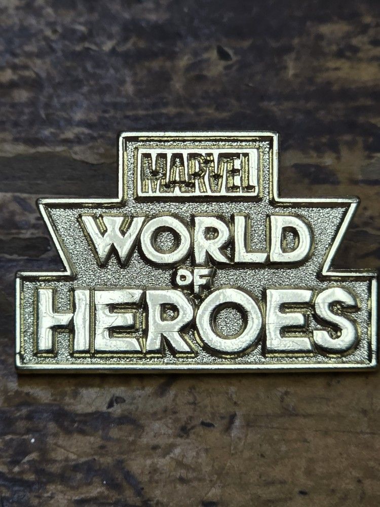 D23 Marvel World Of Heroes Goldtone Collectible Pin , #2334/3500