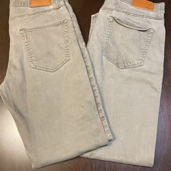 2 Pair Mens Lucky Brand Jeans Sz 32x30