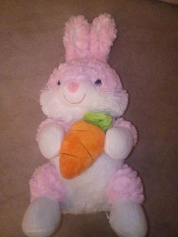 Bunny plush toy with carrot