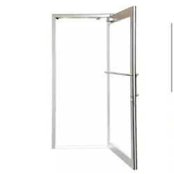 New in Box Teza Commercial Store Door 36 in. x 84 in. Right-Hand/Outswing Silver Aluminum Prehung Door