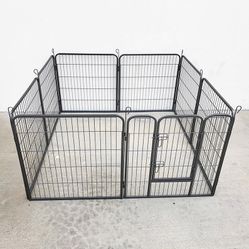 Brand New $100 Heavy Duty 8-Panel Dog Playpen, Each Panel 32” Tall X 32” Wide Pet Exercise Fence Crate Kennel Gate