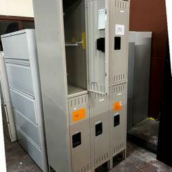 6 COMPARTMENT GYM / SCHOOL LOCKERS (half size) *can deliver*