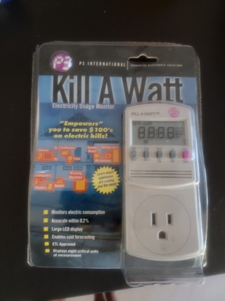 P3 International Kill A Watt Electricity Usage Monitor.