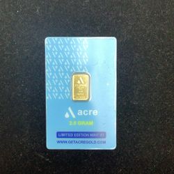 2.5 Gram 24k Gold Bar 