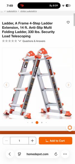 14 ft folding ladder new in box