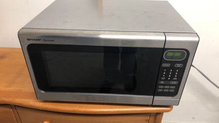 SHARP Standard steel microwave almost new