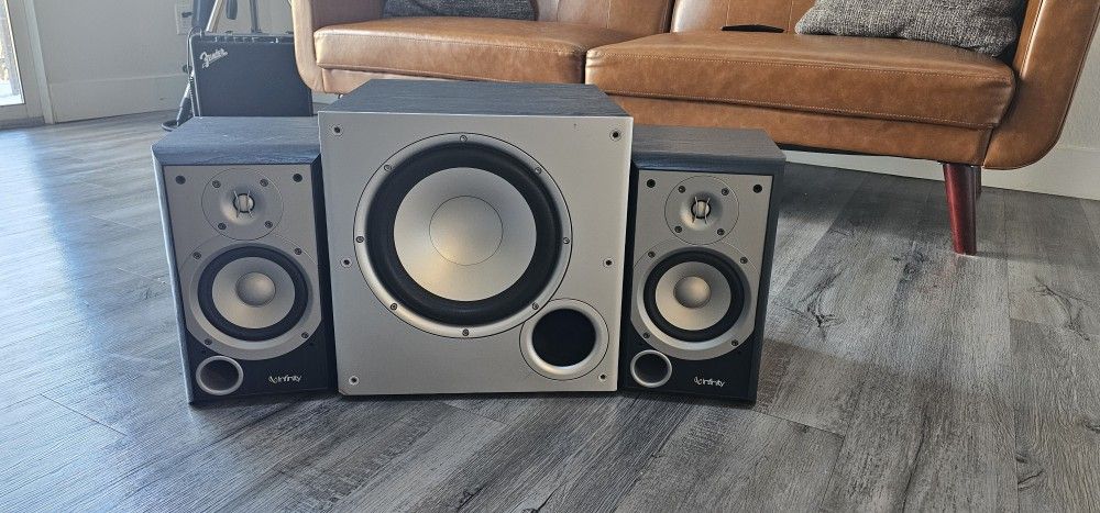 Infinity Primus 150 And Polk PSW10 Subwofer