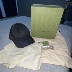 Black Authentic Gucci Hat 