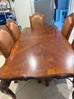 Juego de comedor de madera