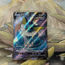 Pokemon Vaporeon V Full Art Evolving Skies 