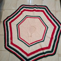Crochet Christmas Tree Skirt 