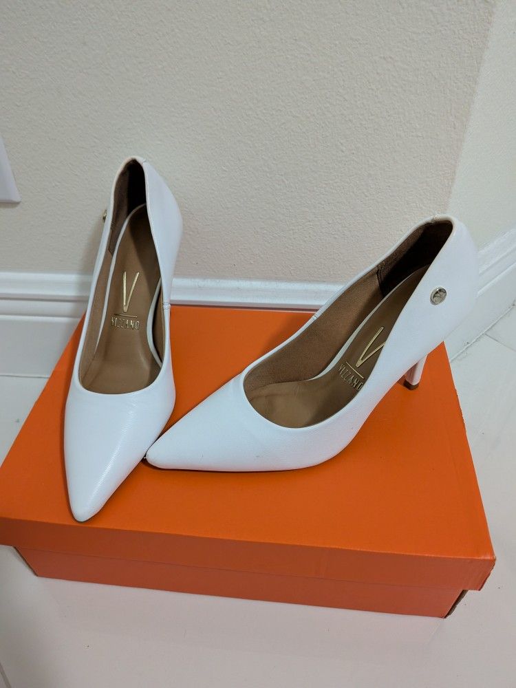 White Pointed Toe Dress High Heels