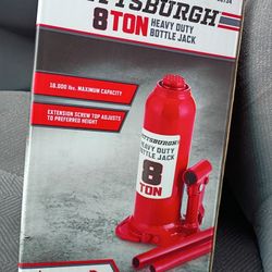 Pittsburgh 8 Ton Bottle Jack.  New