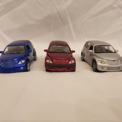 3 Maisto Metal Crusier Toy Cars Blue Black Red DW
