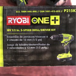 Ryobi 18V 1/2in. Driver/Drill