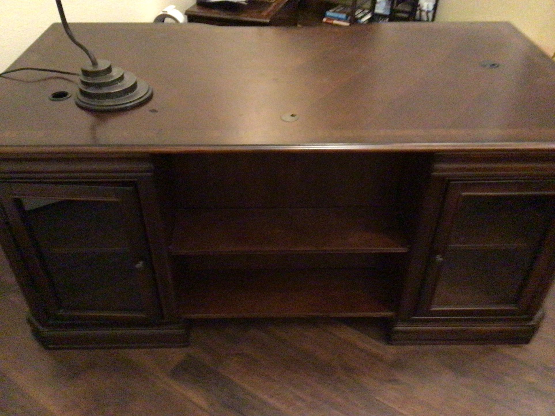 Solid Wood Exec Desk