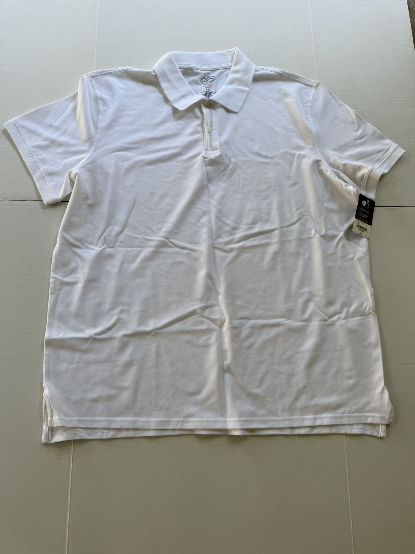 St. John's Bay Premium Stretch Mens Classic Fit Short Sleeve Polo Shirt