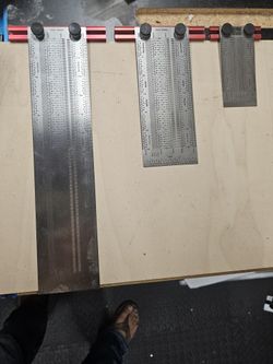 Incra Precision T Rules 3" , 6" , 12" - Precise Measuring