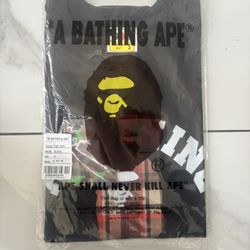 Black And Red A Bathing Ape Bape X Burberry Collab Size S
