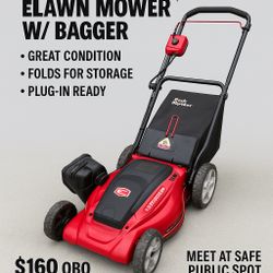 Craftsman 21” Electric Lawn Mower w/ Bagger – Great Condition 