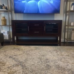 Large Real Oak TV Stand