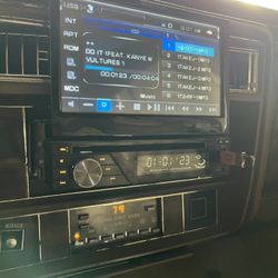 Car stereo flip out