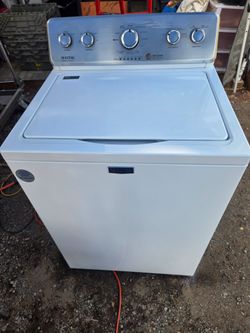 Maytag High Efficiency Commercial Technology Washing Machine.