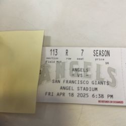 2 Angel tickets ( seated together) $150 Each ( Free Parking Included)