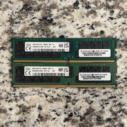 LOT OF 2x SKHynix 64GB 2Rx4 PC4-3200AA DDR4 ECC RDIMM