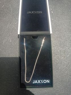 !! Sterling  Silver Necklace  Size 24 in By Jaxxon New