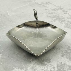 Vintage Buenilum Hand Wrought Aluminum Dish With Handle
