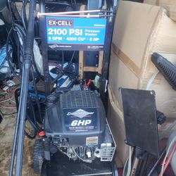 EX-CELL 2100 PSI 6HP PRESSURE WASHER.