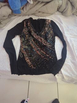 Blusa Negra Para De Noche 