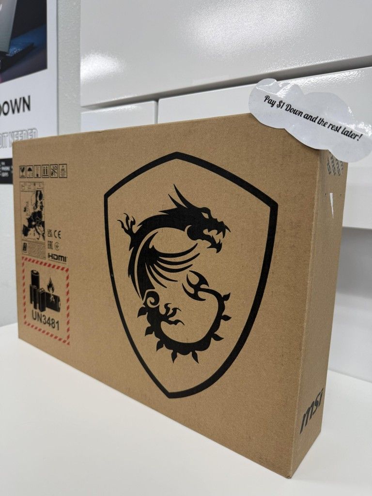MSI GF63 Gaming Laptop - Payments Available - Pay $1 Down To take It home